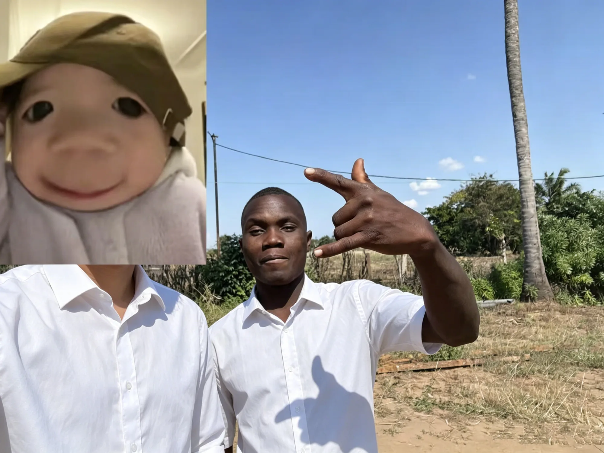 Mr. Xie Dong with West African client
