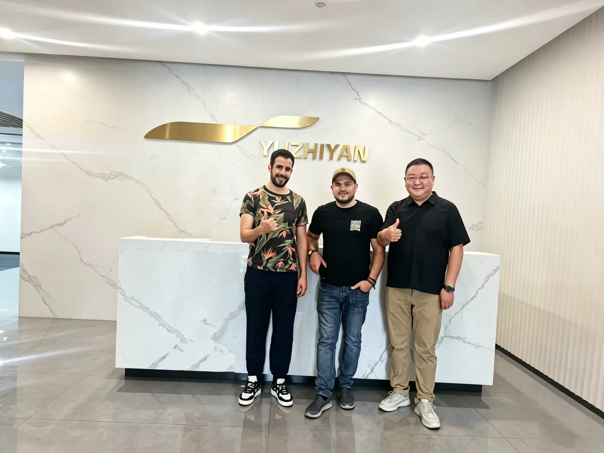 North African clients visiting Yuzhiyan headquarters