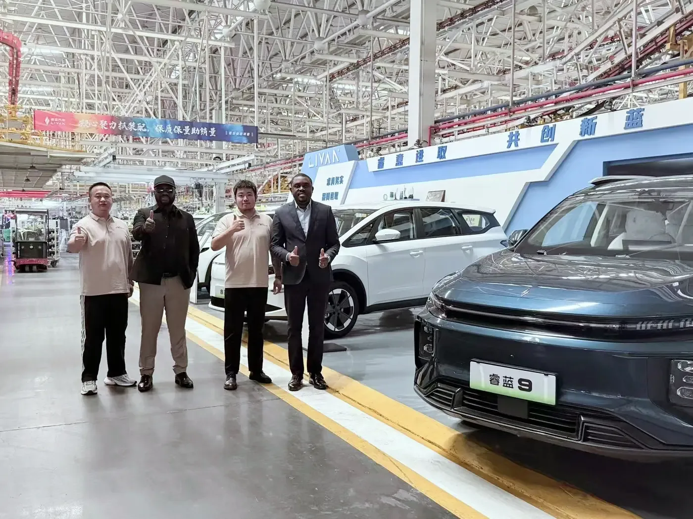 African clients with the Livan 9 and finished vehicle lineup