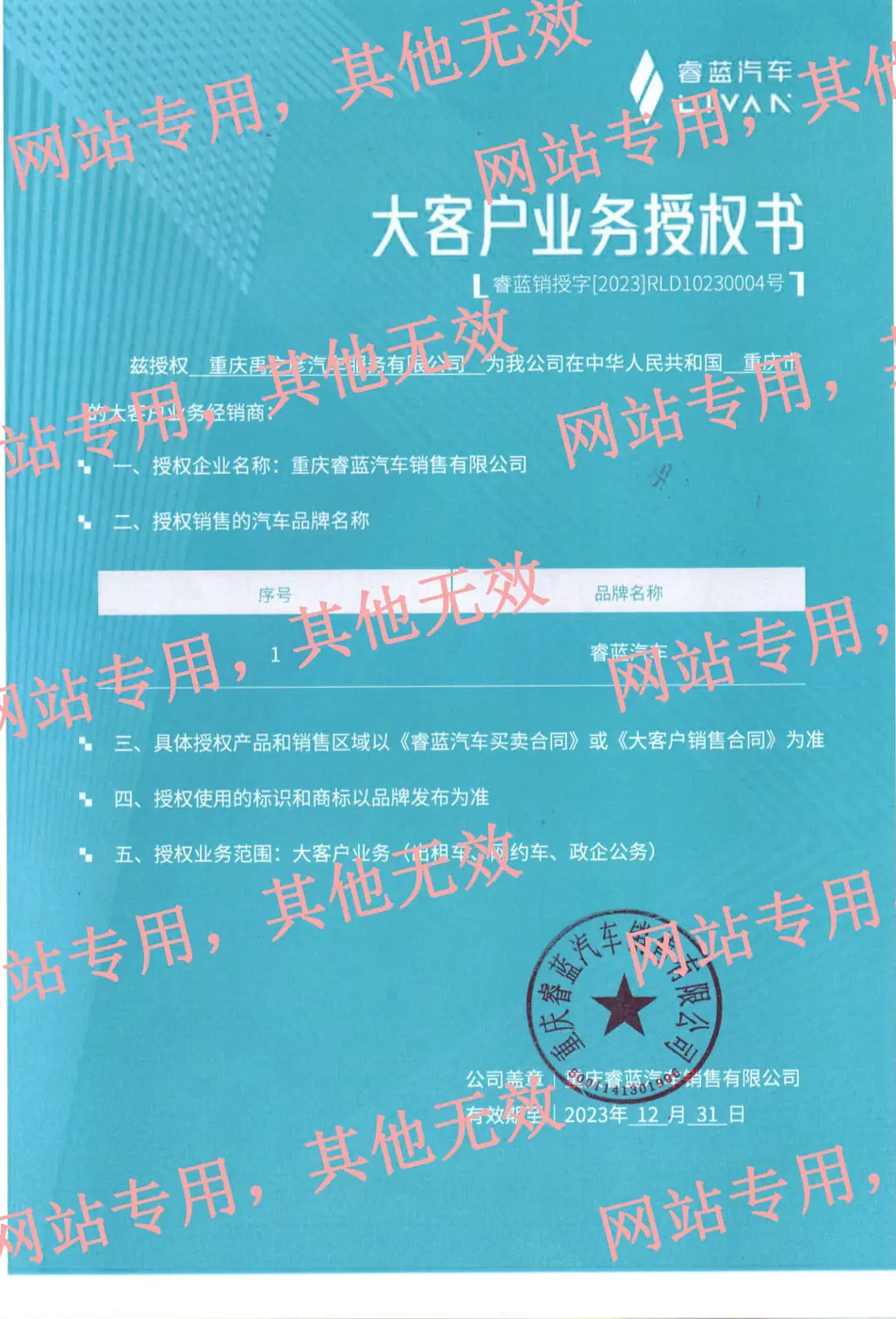 LIVAN key account authorization